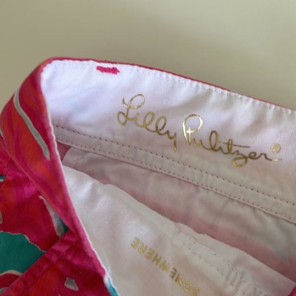 Lily Pulitzer The Callahan Shorts Pink and Blue Size 2 - Picture 3 of 6